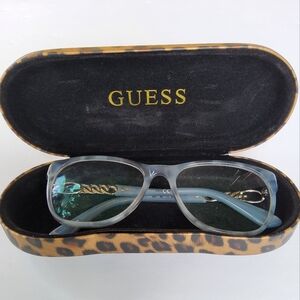 Guess Eyeglasses Frames GU2559 056 Grey Blue Tortoise Round Full Rim 52-16-135